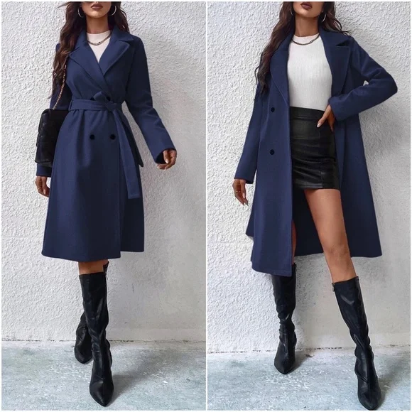 Classic Double Breasted Jacket Coat - Picture 5 of 6